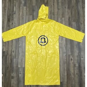 Vintage Southern Bell, Hooded Raincoat‎ Jacket, Flame Retardant River City Large